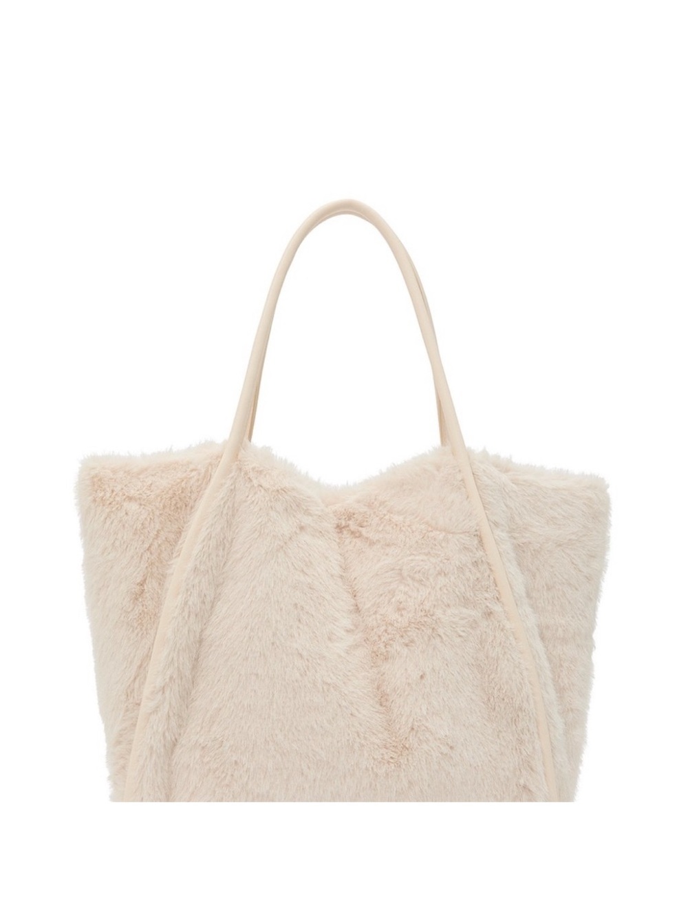 Victoria's Secret Cream Faux-Fur Tote Bag - Picture 3 of 4